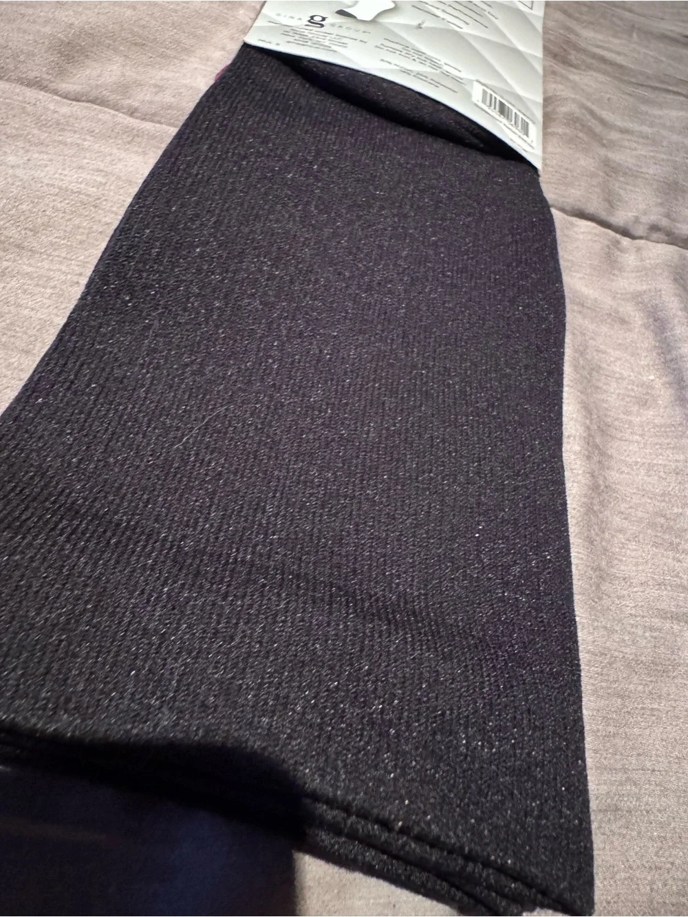 Maroon & Pink Stripe and Black Compression Socks